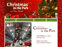 Tablet Screenshot of christmasatfairpark.com